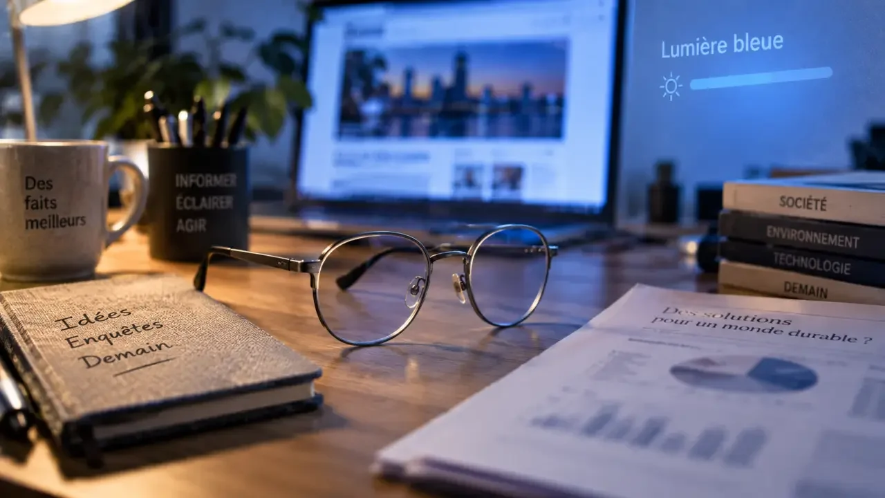 Les lunettes anti-lumière bleue filtrent, mais leur efficacité reste limitée