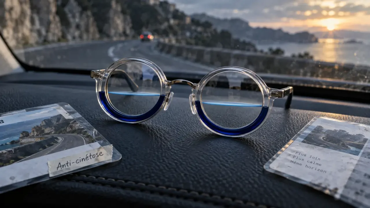 Lunettes anti-mal des transports : un horizon artificiel pour calmer la nausée